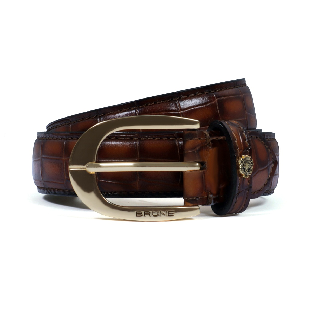 ROBERT GRAHAM Men's BELT SZ 34 outlet Reversible Buried Treasure Brown TOOLED LEATHER