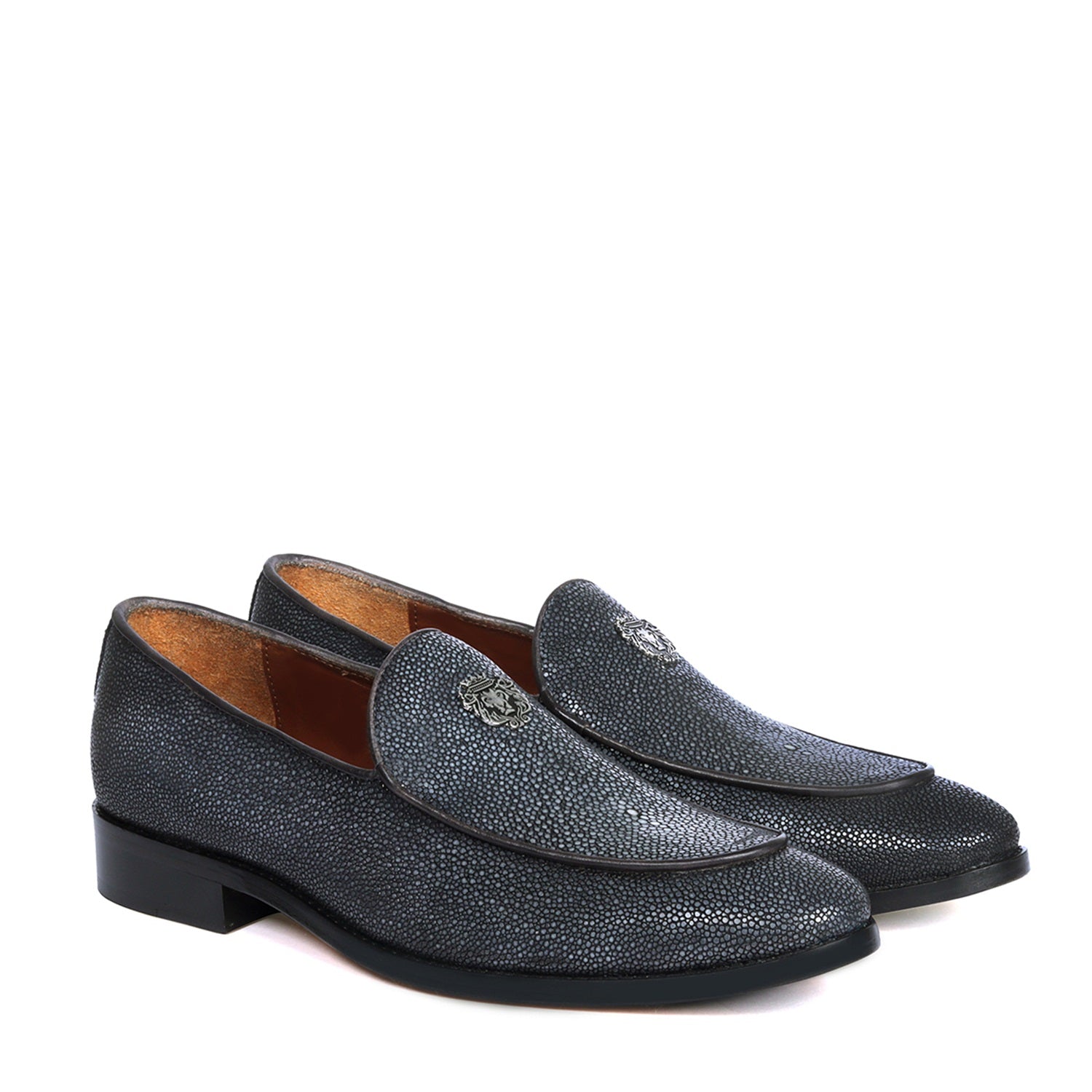 Round hot sale toe loafers