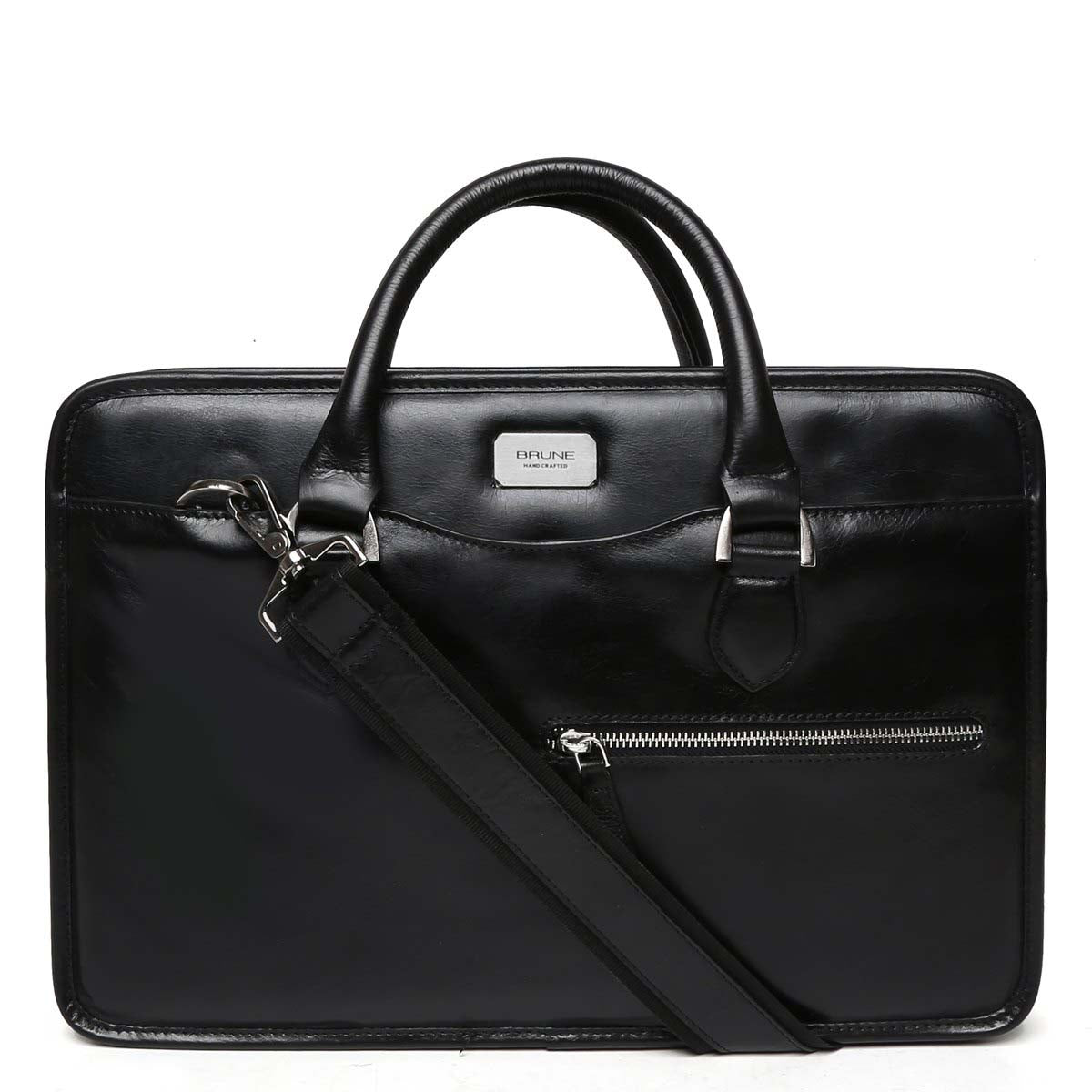 Classic Leather Bag - Laptop And Office Bag - Black