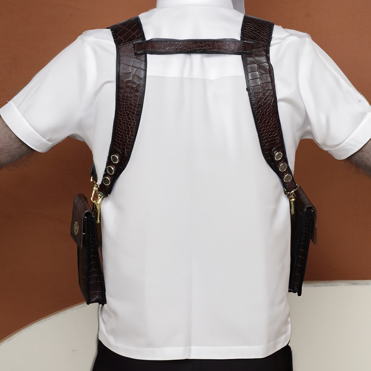 Strapped shoulder holster bag sale