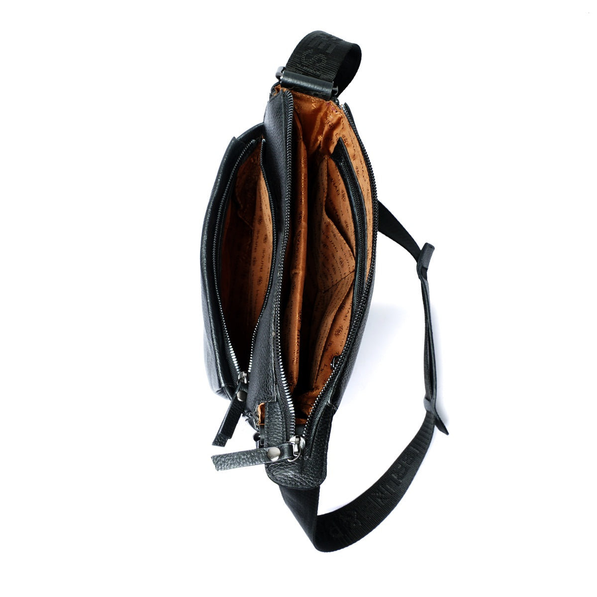 Multipurpose Crossbody Bag Genuine Leather 1003 - 01black