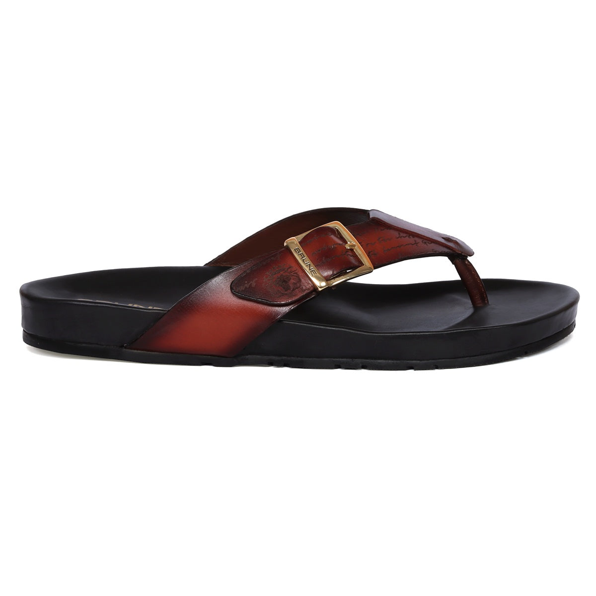 Men's slide sandal with straps