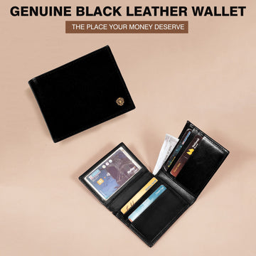 Luxurious Bi-Fold Black Wallet