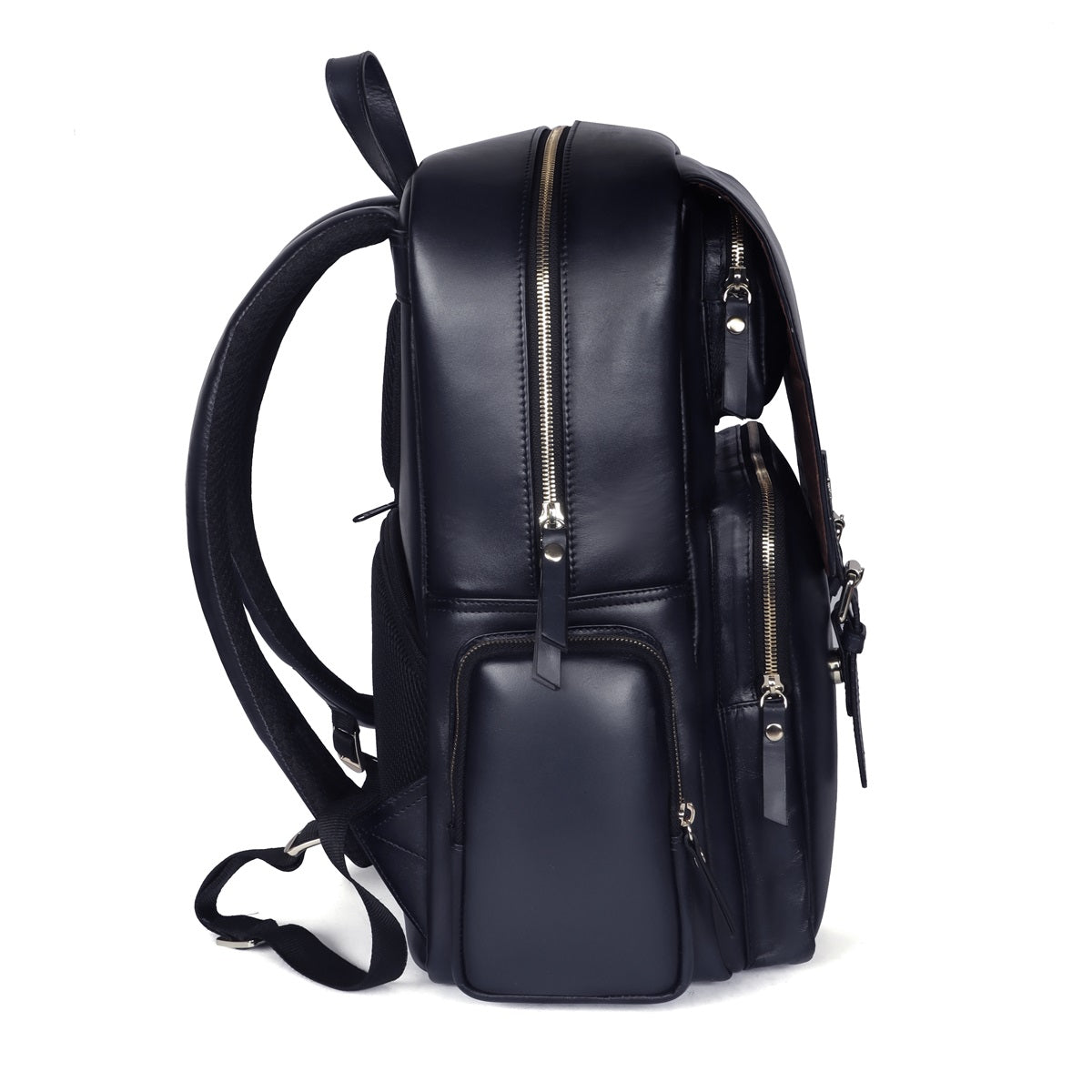 Extra Pocket Leather Backpack In Kummel Lp