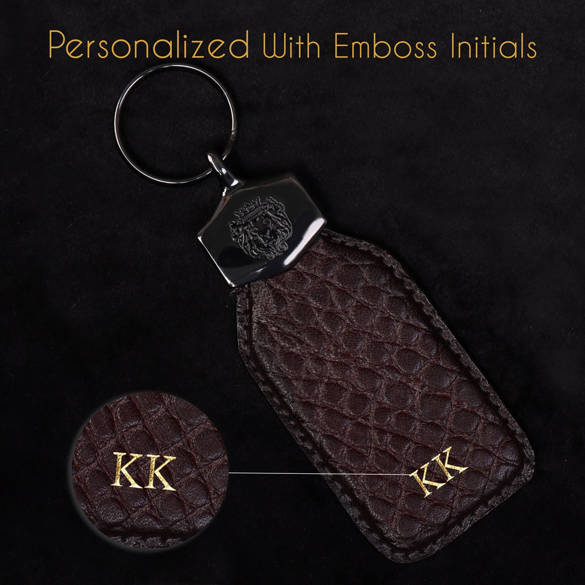 Key Pouch Personalized Leather Key Case Leather Keyring 