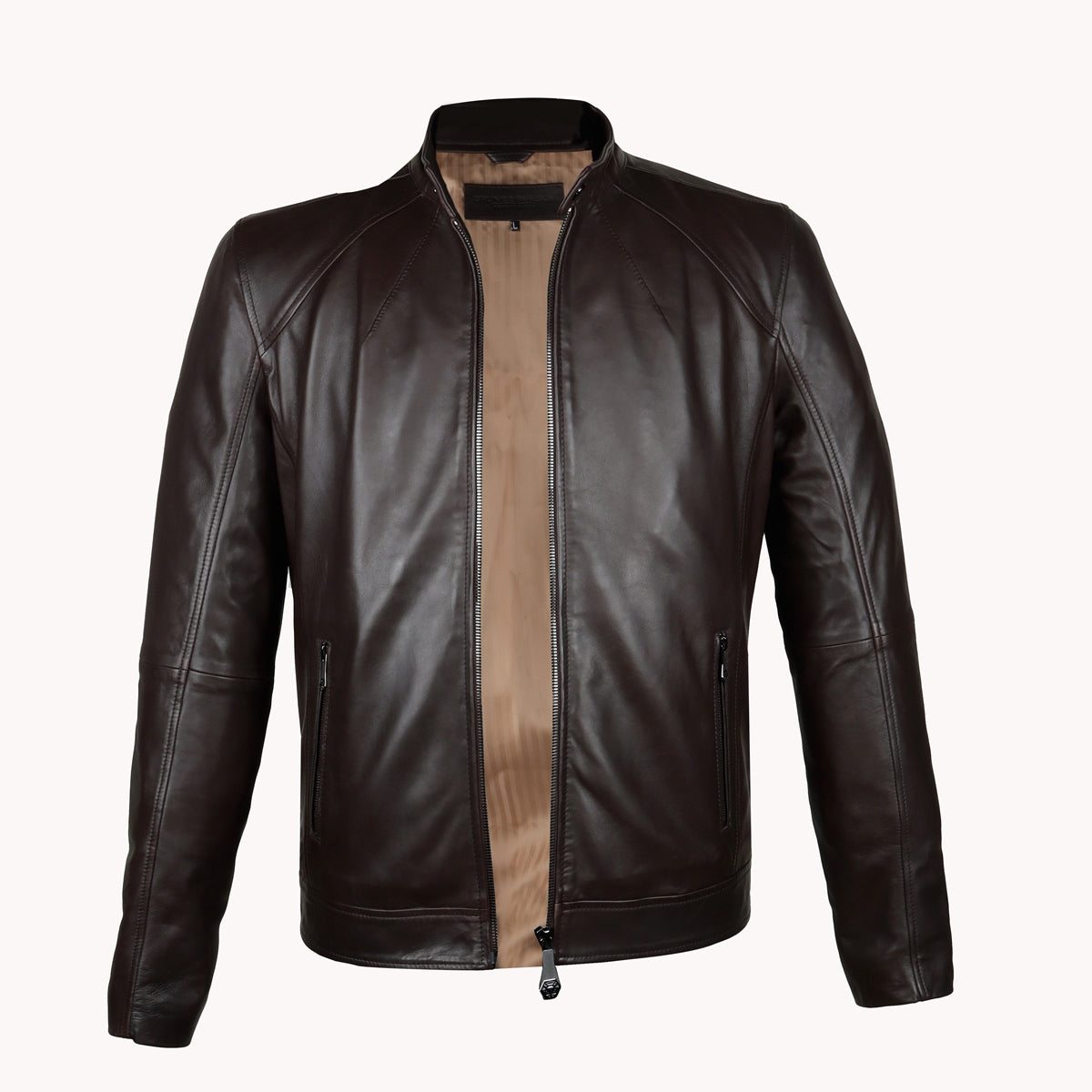Figura Fashionz Dark Brown Bomber Leather Jacket for Men (X-Small) at  Amazon Men's Clothing store