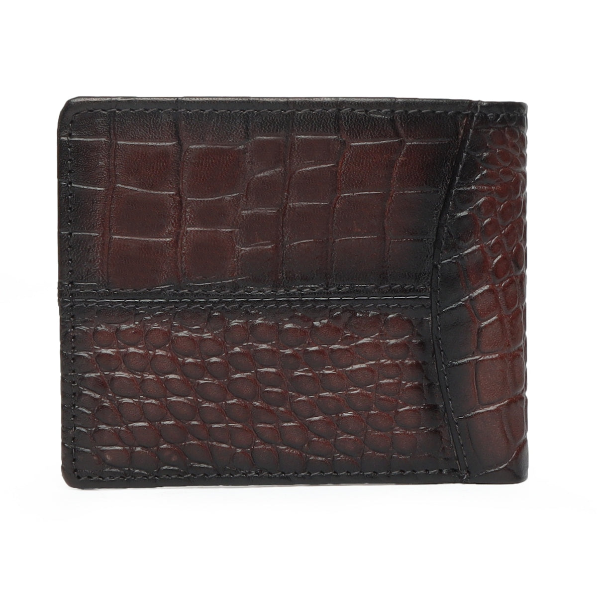 Men's Brown Crocodile Leather Wallet