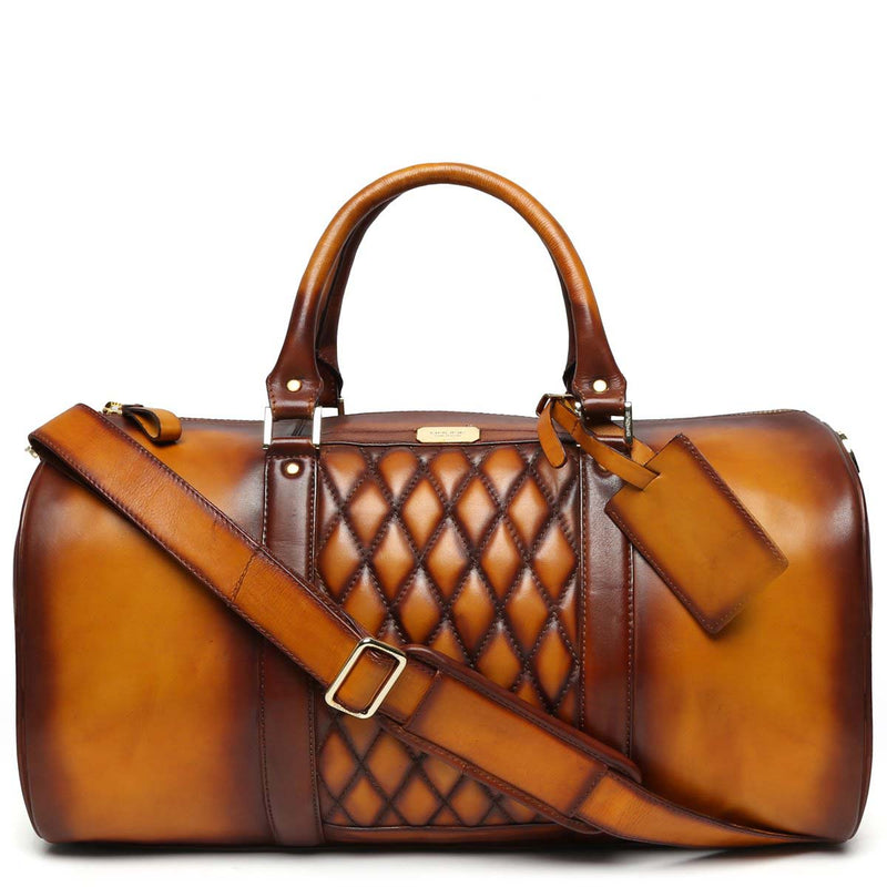 ONE NIGHTER Angola & Leather Travel Bag