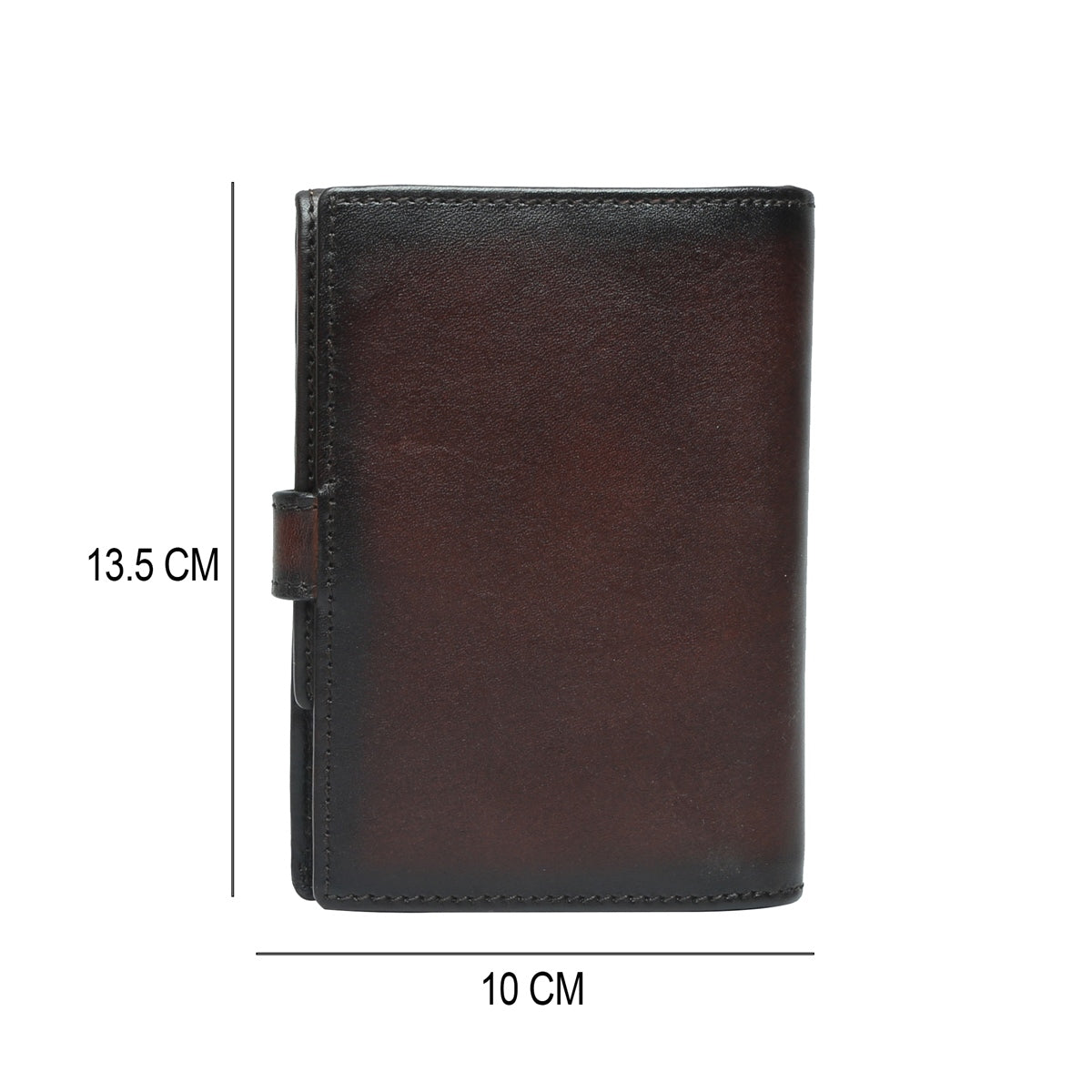 Brown Leather Passport Holder with Foldable Boarding Pass Pocket By Brune & Bareskin
