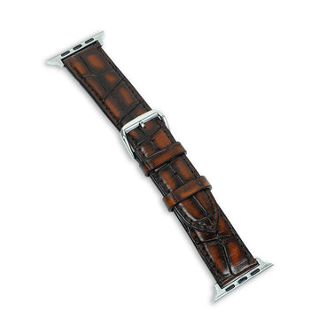 Apple Watch Band - Brown Ostrich Leather - Cognac – Bulang and Sons Wair EU
